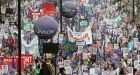 London police arrest 200 at massive protest