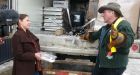Ice Road Trucker Alex Debogorski delivers food to St. Theresa Point